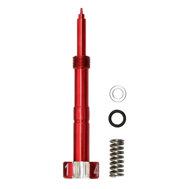 Kenally Tornillo de ajuste del carburador, pernos de mezcla de combustible y aire para motocicleta todoterreno, accesorios automotrices, Accesorios para motos Rojo