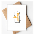 thumbnail image 1 of Electric Wave Battery Resistance Switch Greeting Cards You are Invited Invitations, 1 of 3