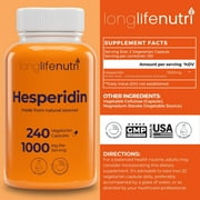 Hesperidin 1000mg for Cardiovascular Health, 4-Month Supply, Made in USA