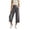 Dark Gray, variant on Womens Foldover Low Waist Wide Leg Bottoms Soft Stretchy Flare Leggings Pink for Size XXL