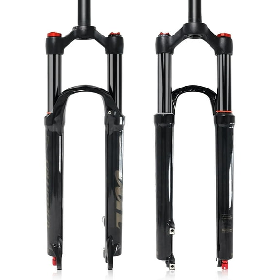 ZTZ 26 27.5 29 inch Mountain Bike Fork MTB Suspension Air Fork ，120mm Travel,QR 9mm，1-1/8 Straight Tube Rebound Adjust，Manual Lockout Air Shocks