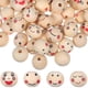 thumbnail image 1 of 2025 120 Pcs Wooden Beads Smile Beads Macrame Beads Wooden Beads For Crafting Spacer Beads Wooden Beads Decor, 1 of 2
