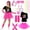 Pink, variant on 80s Costume Accessories Set for Women – 80s Fnacy Dress Outfit with 'I Love The 80s' T-Shirt, Tutu Skirt, Neon Accessories for 1980s Theme Party, Hen Do, Festival