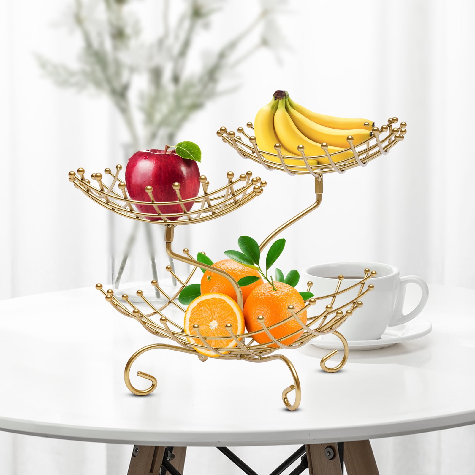 Buy Miumaeov 3Tier Countertop Fruit Basket Holder & Decor Stand for