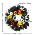 thumbnail image 3 of sruoe Halloween Decor, Halloween Decoration Indoor, Artificial Wreaths, Halloween Decoration Outdoor, Halloween Decoration, Halloween Simulation Decorative Wreath Door Wall Party Decor, 3 of 6