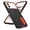 Black + Orange, variant on Kryonix for Samsung Galaxy Edge 5G Case Kickstand Durable 3-Layer Military Grade Protective Case Hybrid Silicone Heavy Duty Rugged Shockproof Screen Lip Raised Protection,Black + Black