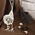 thumbnail image 5 of Elegantes figuras de pájaros de metal y hierro: juego blanco y negro para el hogar, la oficina, la decoración del jardín y accesorios de fotografía, 5 of 5
