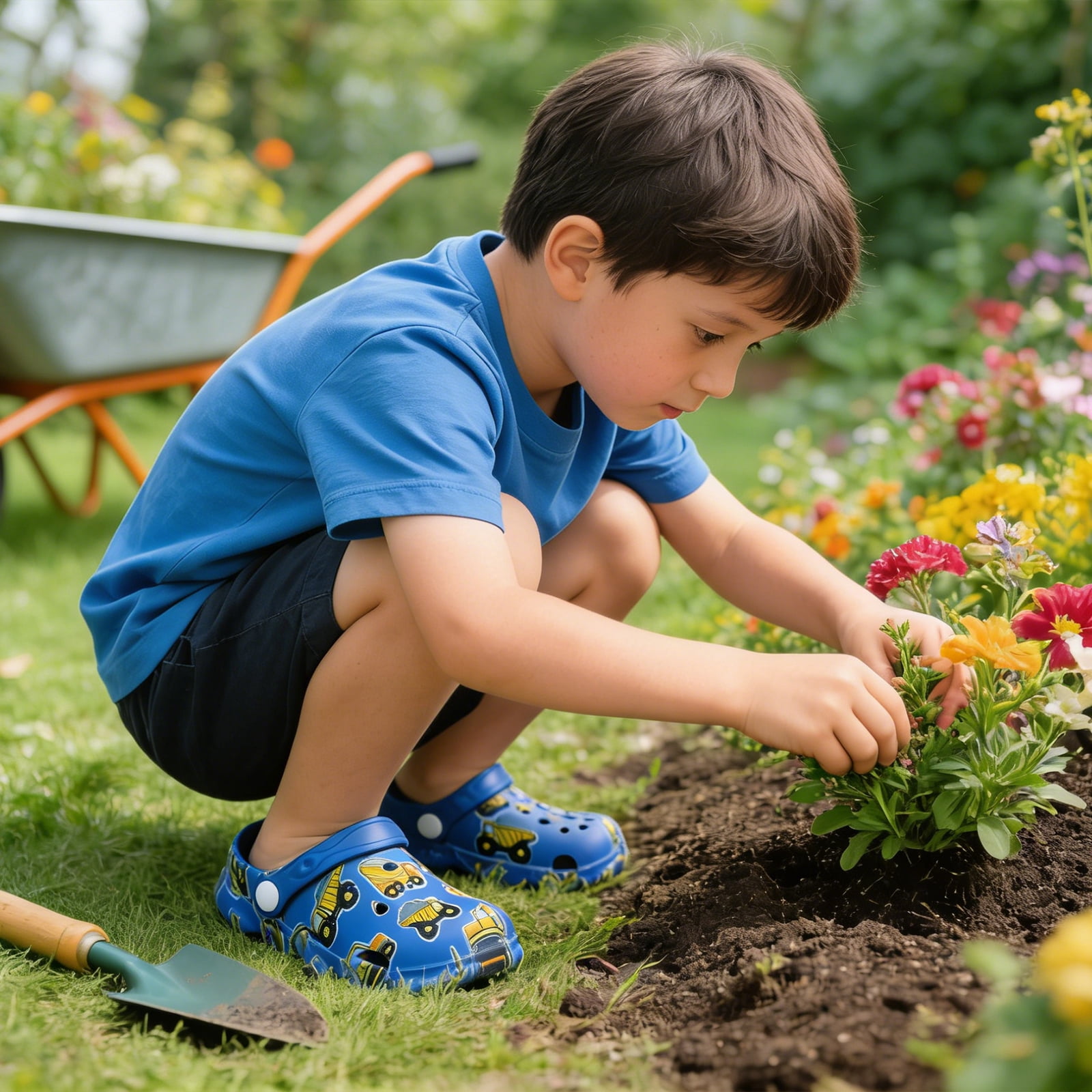 Drecage Toddler Garden Clogs for Boys Girls Slip on Beach Sandals Kids