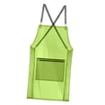 thumbnail image 4 of Delantal de peluquero ajustable con bolsillo con cremallera, delantal de trabajo de peluquería para cocinar, cortar el pelo, cafetería, pintar verde, 4 of 10