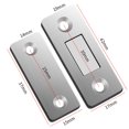 thumbnail image 6 of BAETEUY 4 Sets Cabinet Latch Punch-free Thin Closure Strong Suction Magnetic Cabinet Connection Anti-deformed Wardrobe Snapper Cabinet Hardware, 6 of 8
