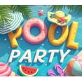 thumbnail image 3 of Inflatable Pool Happy Summer Beach Party Banner Floating Decorations Outdoor Celebration for Poolside Picnics Swim Events Family Fun, 3 of 7