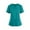 Mint Green, variant on Scrubs for Women Lightweight Solid Color V-Neck Short Sleeve Scrub Tops Uniform Workout Regular Fit Clothes