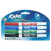 Expo Low Odor Dry Erase Marker, Fine Tip, Assorted Colors, 4 Count