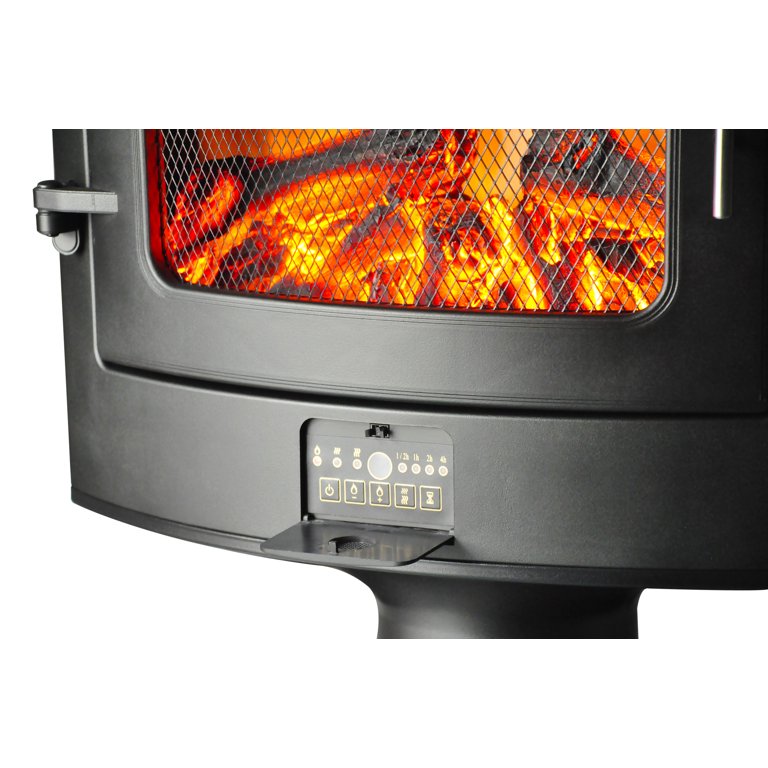 Cambridge 1500W Freestanding Electric Fireplace Heater in Black with Log  Display - Walmart.com