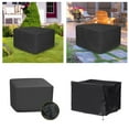 thumbnail image 2 of LLDYYDS 32 Inch Square Fire Cover Durable Outdoor Patio Furniture Heavy Duty Fabric for All Weather, 2 of 8