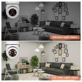 thumbnail image 5 of 1 paquete de cámara de seguridad inalámbrica WiFi con bombilla, cámara de seguridad domo HD con visión nocturna, toma de pared exterior 1080P, puerto panorámico de 360 ​​grados, cámara de seguridad do, 5 of 5