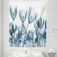 thumbnail image 1 of Teal White Tapestry, Bunch of Different Size X-rays Complex Structures of Mother Nature Art Print, Fabric Wall Hanging Decor for Bedroom Living Room Dorm, 5 Sizes, Teal White, by Ambesonne, 1 of 1