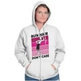 thumbnail image 5 of Bun Hair Don't Care Olive Oyl Popeye Zip Hoodie Sweatshirt Women Brisco Brands S, 5 of 6