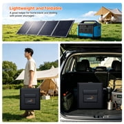LVYUAN 400W Solar Panel Foldable Solar Panel Charger with Adjustable Kickstands Portable Waterproof IP67 24.5% High Efficiency for RV, Camping, Home, Outdoor, Power Station, off Grid