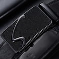 thumbnail image 3 of Ceinture Homme, Ceinture en Cuir pour HommeStyle D, Rglable Ceinture Boucle Automatique 3.5cm * 130cm (Bote incluse), Ceinture en cuir d'affaires, Va, 3 of 5