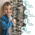 thumbnail image 3 of Camouflage 52x63in(132x160cm) Curtains 2 Panels for Kids Bedroom, Window Drapes for Kids Boys Girls Bedroom Curtains Designed To Spark Joy and Creativity, 3 of 5