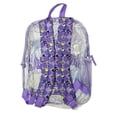 thumbnail image 3 of Fast Forward Hello Kitty & Friends Clear Backpack, Purple, 3 of 3