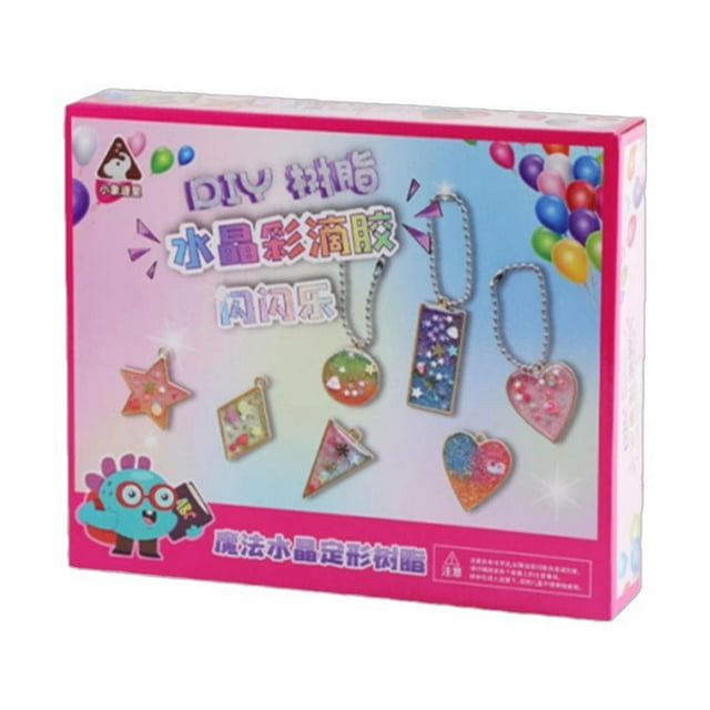 Diy Resin Pendant Making Kit For Kids With Crystal Epoxy, Molds, Creative Handcraft Art Project For Christmas Gift, Birthday Party, 20Ml