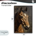 thumbnail image 4 of Stupell Industries Cottage Horse Portrait Study Black Framed Giclee Art, 12 x 18, by Petals Prints Design, 4 of 8
