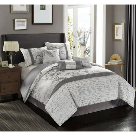 better homes and garden silver script 7 piece comforter better homes and garden silver script 7 piece comforter