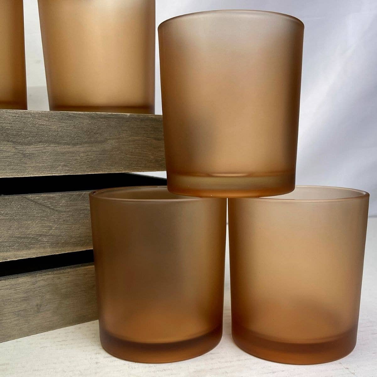 14 oz. Havana Champagne Empty Candle making Jar candle vessels for DIY candle-making projects (Box of 36)