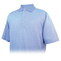Monterey Club Men's Pima Cotton Jacquard Golf Polo Shirt #1458