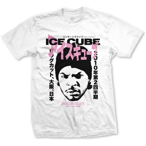Ice Cube  Adult Beanie Kanji Cotton T-Shirt
