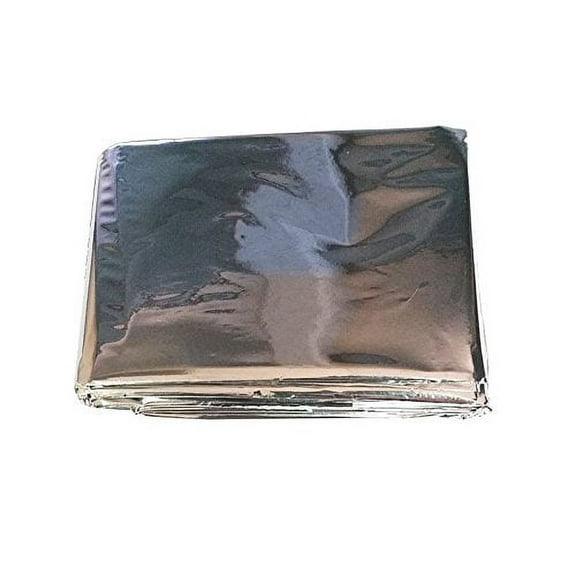 52" x 82.5" Mylar Emergency Survival Blanket (2-pack)