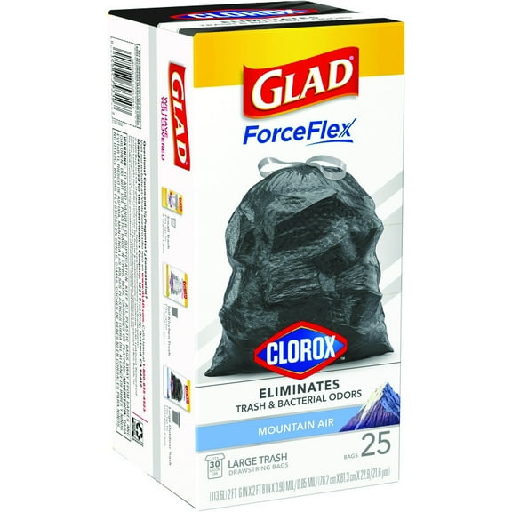 Glad 274825 30 gal Air Trash Bag - 25 Count