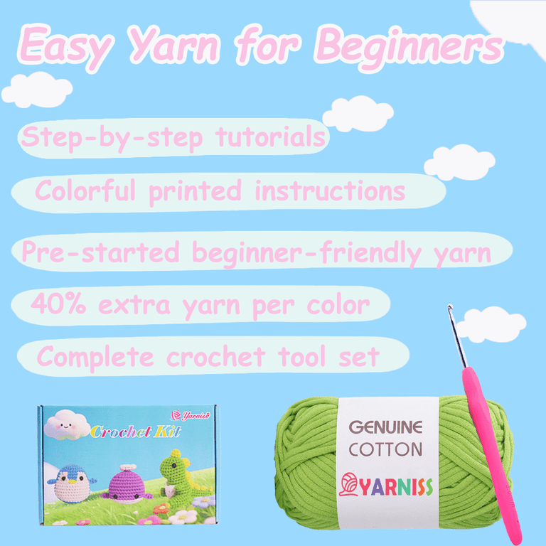 Yarniss Beginner Crochet Kit with Amigurumi Animals photo 6