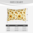 thumbnail image 4 of Lsque European-style Pattern Sunflower A Pattern Pillow Case – Soft & Cozy Throw Pillow Cover, Hypoallergenic Cushion Case for Sleeping Women with Envelope Closure-20"x30", 4 of 6