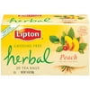 Lipton Beverage: Herbal Tea Peach Caffeine Free Tea Bags, 20 ct