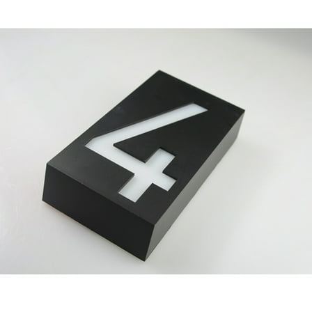 UNOMOR Solar House Sign Black 1Pcs 7.1X4X1.6In