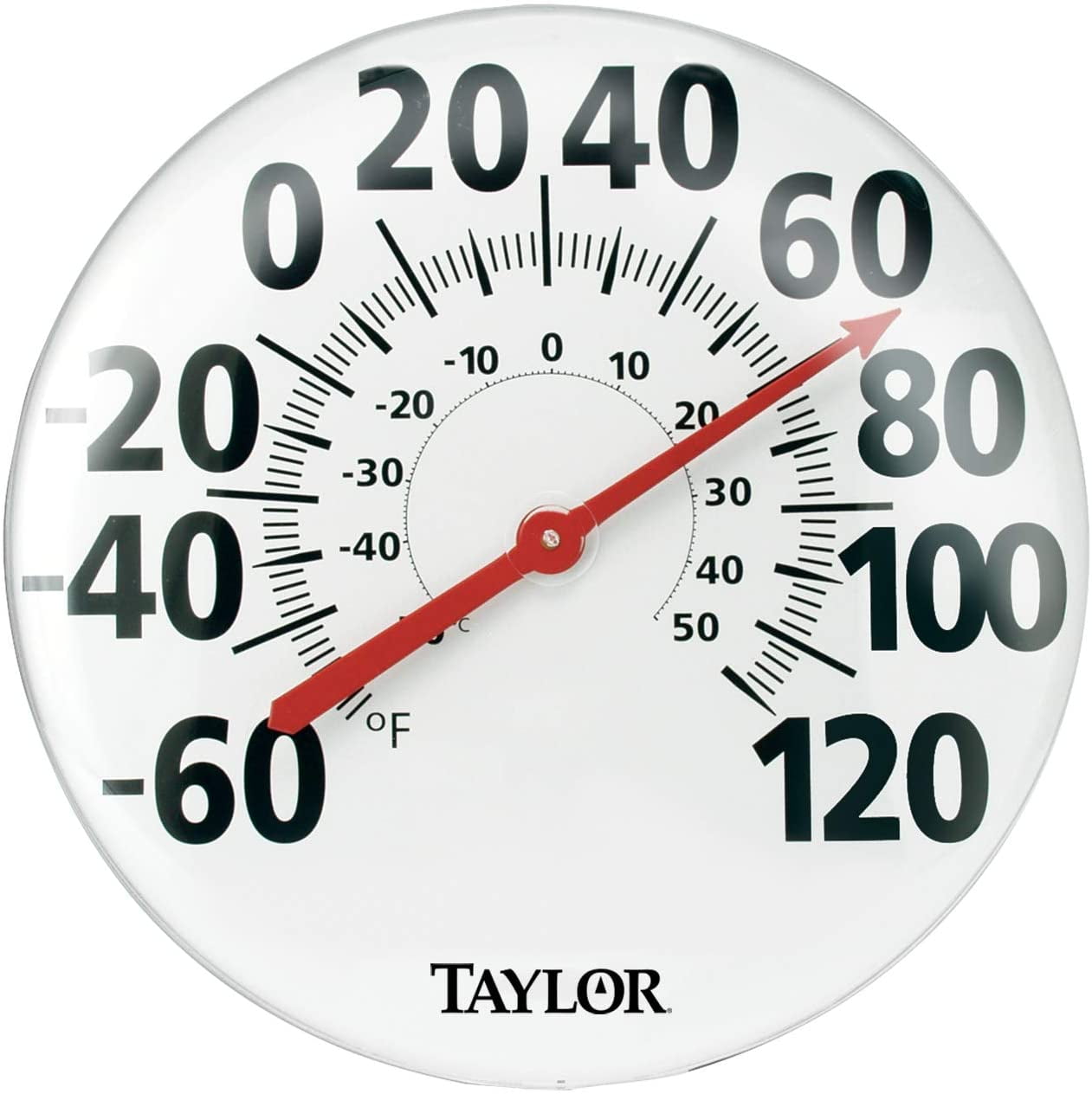 Details about   Taylor Precision Products 6700OR Big & Bold Wall Thermometer Orange 13.25" 