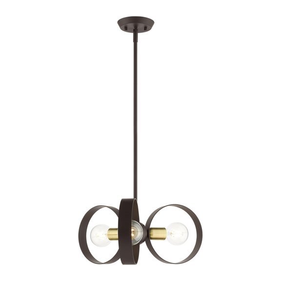 Livex Lighting - Modesto - 3 Light Chandelier in Industrial Style - 19 Inches
