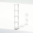 thumbnail image 4 of Furinno Turn-N-Tube 5 Tier Corner Display Rack Multipurpose Shelving Unit, White/White, 4 of 6