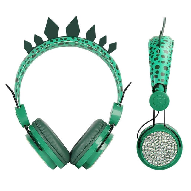 Auriculares de Dinosaurio Macarena para Niño con Diadema retráctil