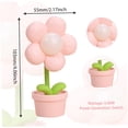 thumbnail image 5 of Mini lámpara de flores, linda lámpara de escritorio pequeña Kawaii noche luz habitación decoración hada rosa lámpara de escritorio Boho lámpara estética batería operada Warmshine, 5 of 5