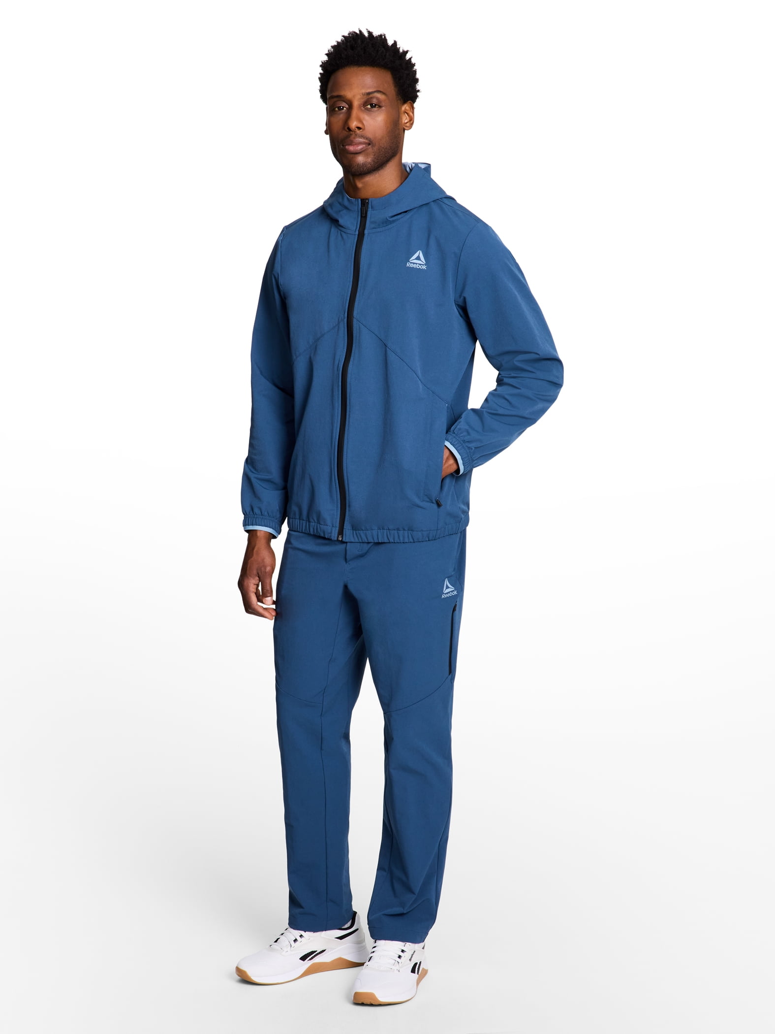 Reebok Men's and Big Men's Ascent Full Zip Woven Jacket, Sizes S
