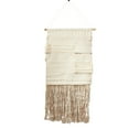thumbnail image 2 of Luxe Handmade Textured Woven Wall Hanging Wool Blend Tassels Wall Art Shag Rug Style 3, 2 of 3