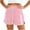 Pink, variant on Costeam Womens High Waisted Athletic Shorts Drawstring Casual with Side Pockets Elastic Waist Side Stripe Dolphin Hem Workout Running Short Pants Lightweight Quick Dry Lounge Shorts