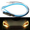 thumbnail image 1 of Ultrafine Cars LED Daytime Running Lights White Turn Signal Yellow Guide Strip for Headlight 45CM ice blue yellow, 1 of 5