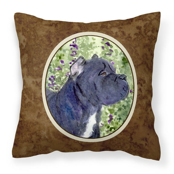 Carolines Treasures SS8841PW1414 Cane Corso Fabric Decorative Pillow, 14Hx14W, multicolor