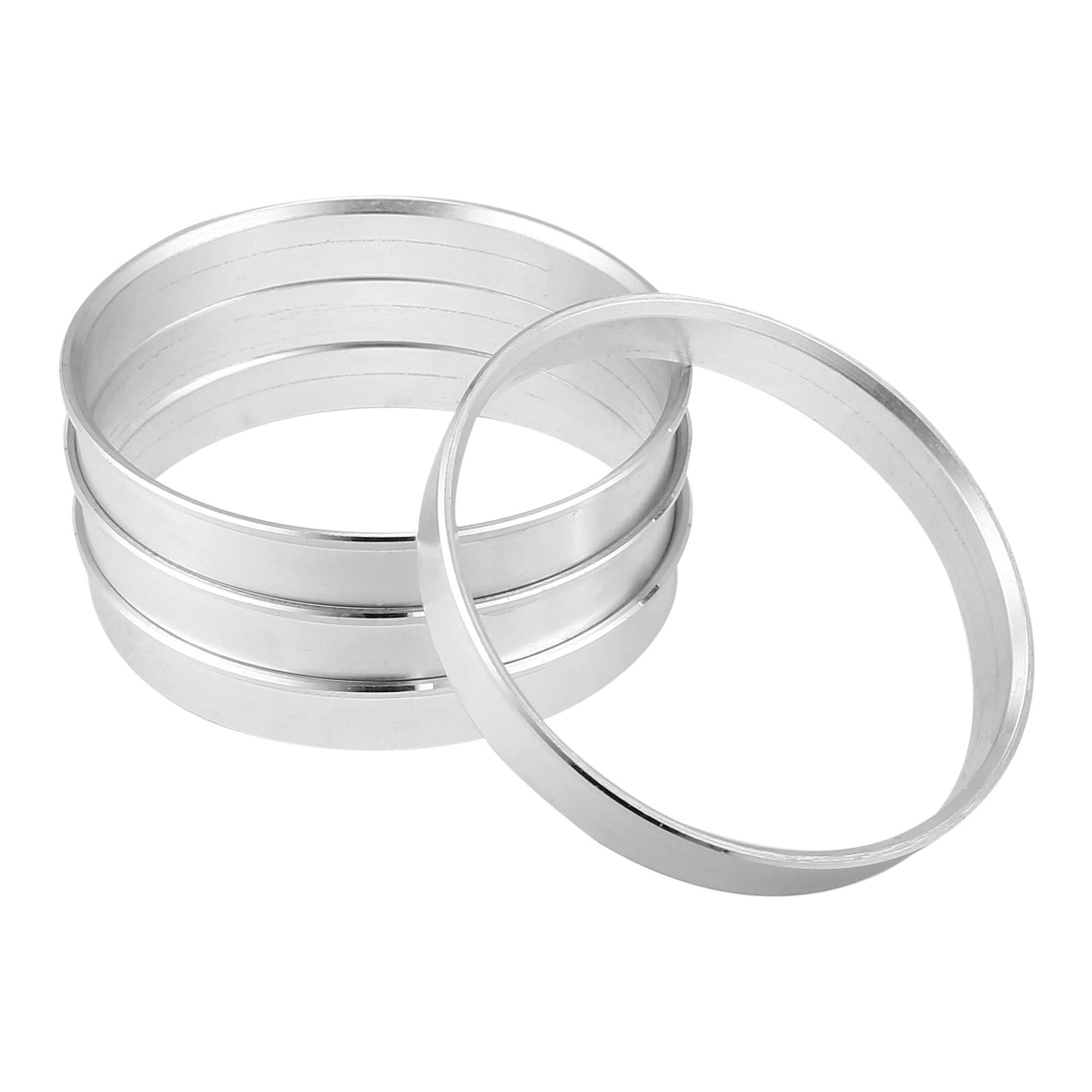 4pcs OD 66.1mm to ID 64.1mm Aluminum Alloy Vehicle Hub Centric Rings Wheel Bore Center Spacer