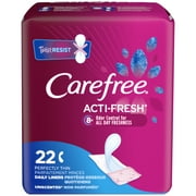 Carefree Acti-Fresh Thin Pantiliners To Go, Unscented, 22 Ct
